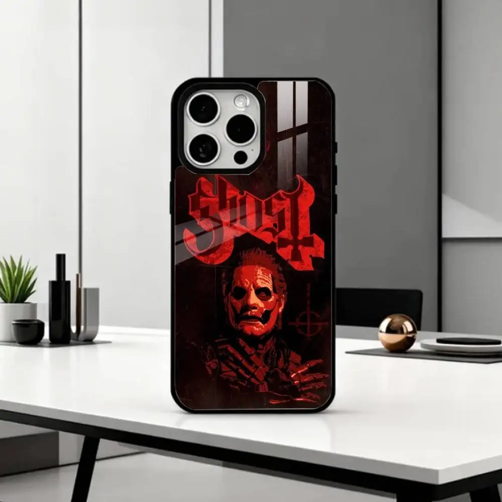 Фото Чехол для телефона Cool Rock B-Band G-GhostS для iPhone 17, 16, 15, 14, 13, 12, 11 Plus, Pro Max, магнитный, для беспроводной зарядки Magsafe №3