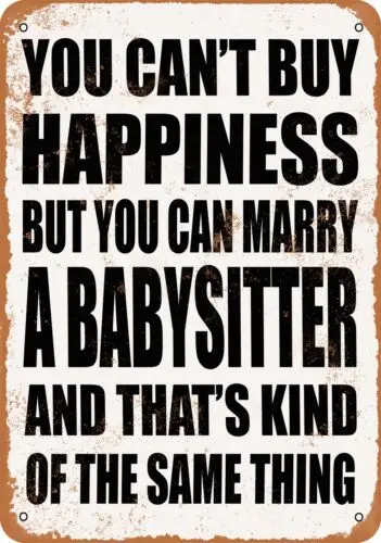 Металлический знак-Свадебная няня-винтажный вид