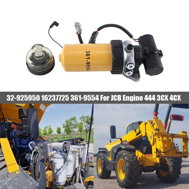 Замена топливного фильтра для двигателя JCB 444 3CX 4CX сепаратор топливной воды в