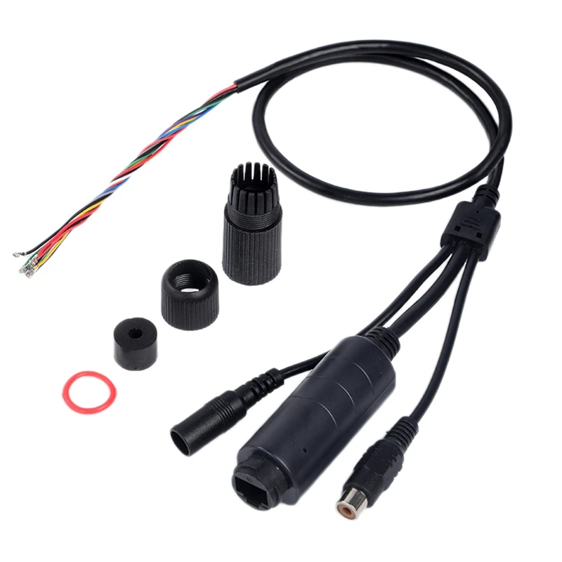 

FS5712R Waterproof POE Cable Black With Audio ISO 1500V High Voltage Isolation 10/100M Waterporoof Poe Cable