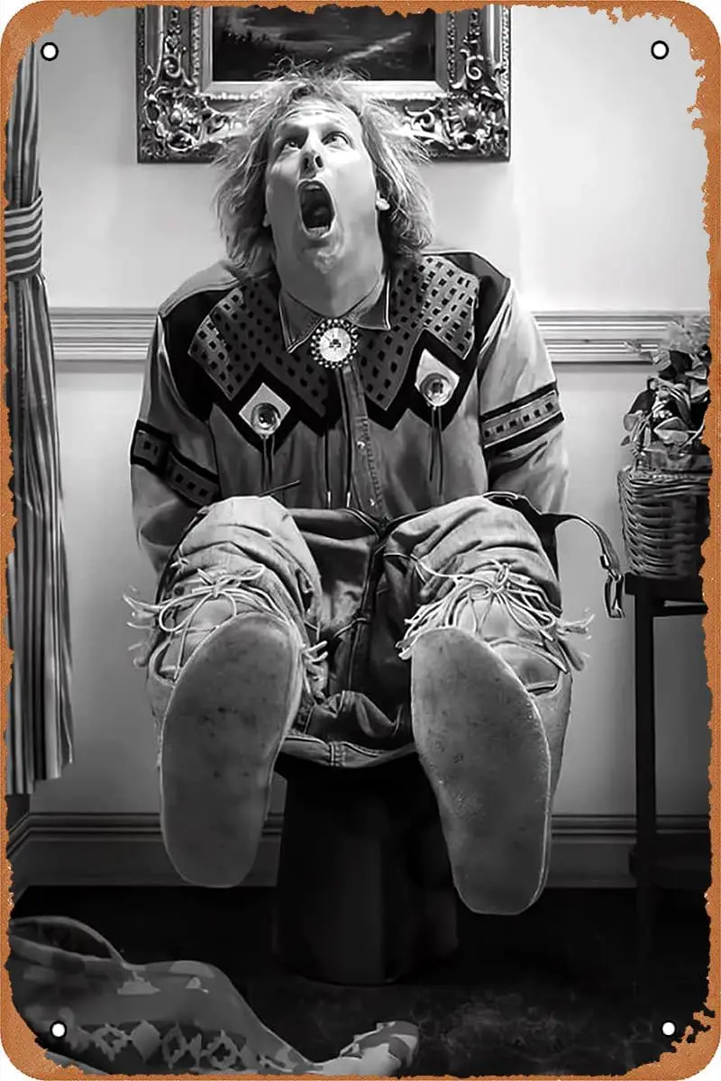 Тупа и беспокойтесь туалет забавный постер фильма ретро металлический знак