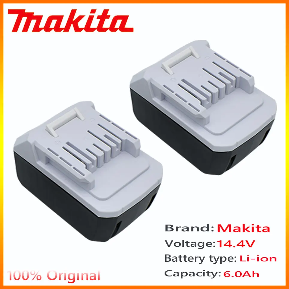 

14.4V Makita Mak 6.0Ah/6000mAh Li-ion BL1415G BL1413G 196375-4 UH520D UM165D UR140D DMR106 DF347D For Makita battery pack 86.4Wh