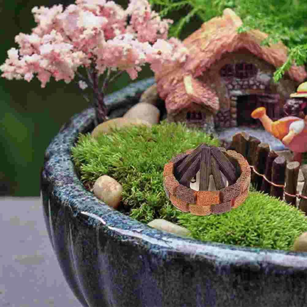 

2 Pcs Fire Ornaments Fake Decoration Mini House Accessories Micro Campfire Camping Party Favors Toys Decorations Supplies