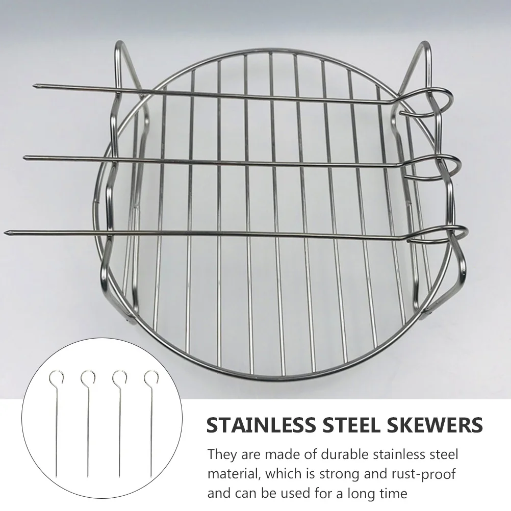20 шт. игла с гусиным хвостом из нержавеющей стали шампуры для барбекю палочки