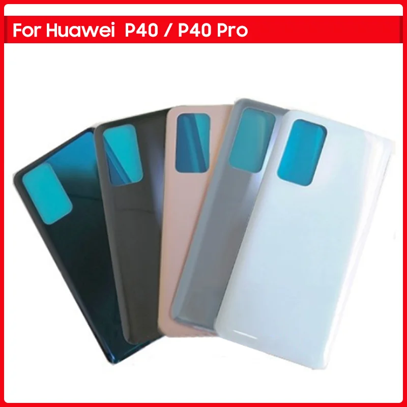 

New For Huawei P40 / P40 Pro Battery Back Cover 3D Glass Panel Rear Door P40Pro Housing Case Camera Frame Lens Adhesive Replace
