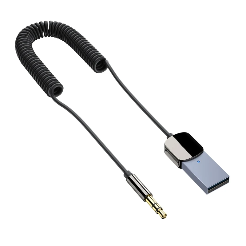 

Беспроводной Aux-адаптер, аудиокабель для автомобилей, USB, Bluetooth-совместимый разъем 3,5 мм, приемник, передатчик, Музыкальные динамики, громкая связь