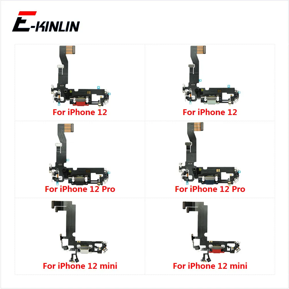

10 шт., USB-коннектор для зарядки iPhone 12 mini 12 Pro Max