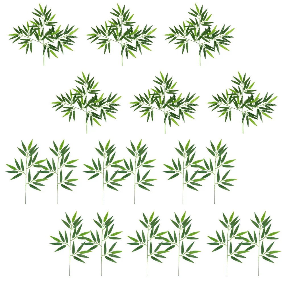 

Leavesartificial Stem Faux Branches Greenery Green Picksilk Decorationhousepicks Fillersimulatedvase Prop Flower Decor