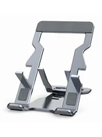 aluminum alloy mobile phone holder multi function elevated frame portable foldable support collapsible holder
