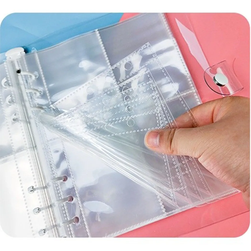 10 шт. стандартные конверты A5 1 P 2 4 прозрачный фотоальбом Binder Refill внутренние рукава