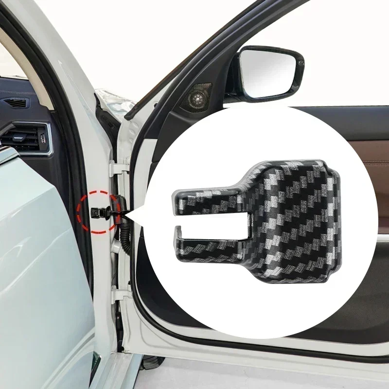 4 шт. Стайлинг автомобиля узор из углеродного волокна ограничитель двери чехол