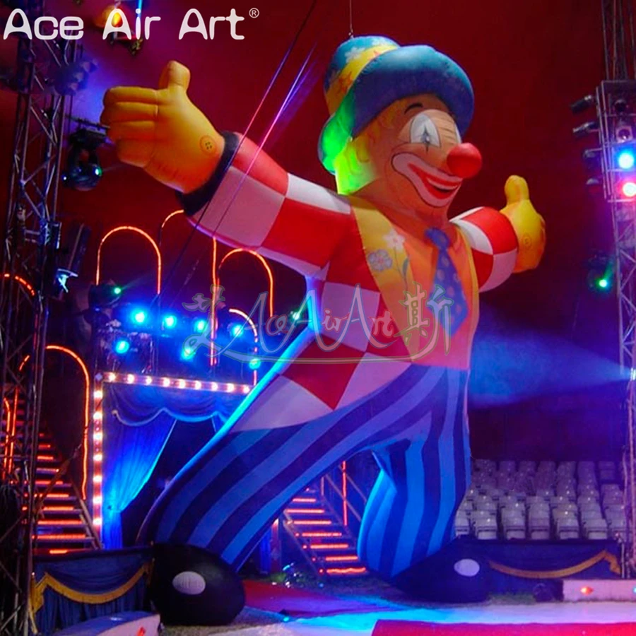 

Giant Inflatable Clown Model with Open Hands for Circus Stage Performance or Doorway Display/Advertising