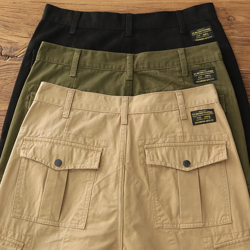 3905 # Весна Осень Новые американские ретро M64 полевые карго Брюки мужские 100% хлопок