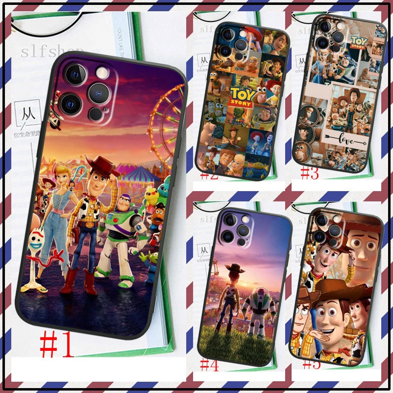 

Disney Toy Story Cartoon Phone Case For Apple iPhone 14 13 12 11 SE XS XR X 7 8 6 5 mini Plus Pro MAX 2020 Black FUndas TPU
