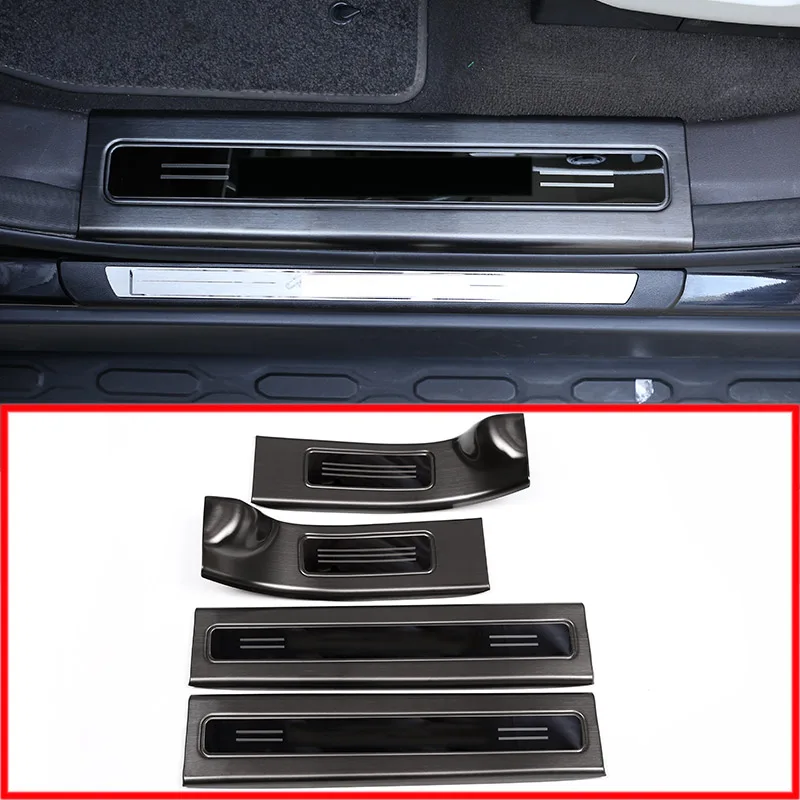 

For Land Rover Discovery 5 Lr5 2017 -2020 Stainless Steel Door Sill Scuff Threshold Protector Plate Cover Trim Car Accessories