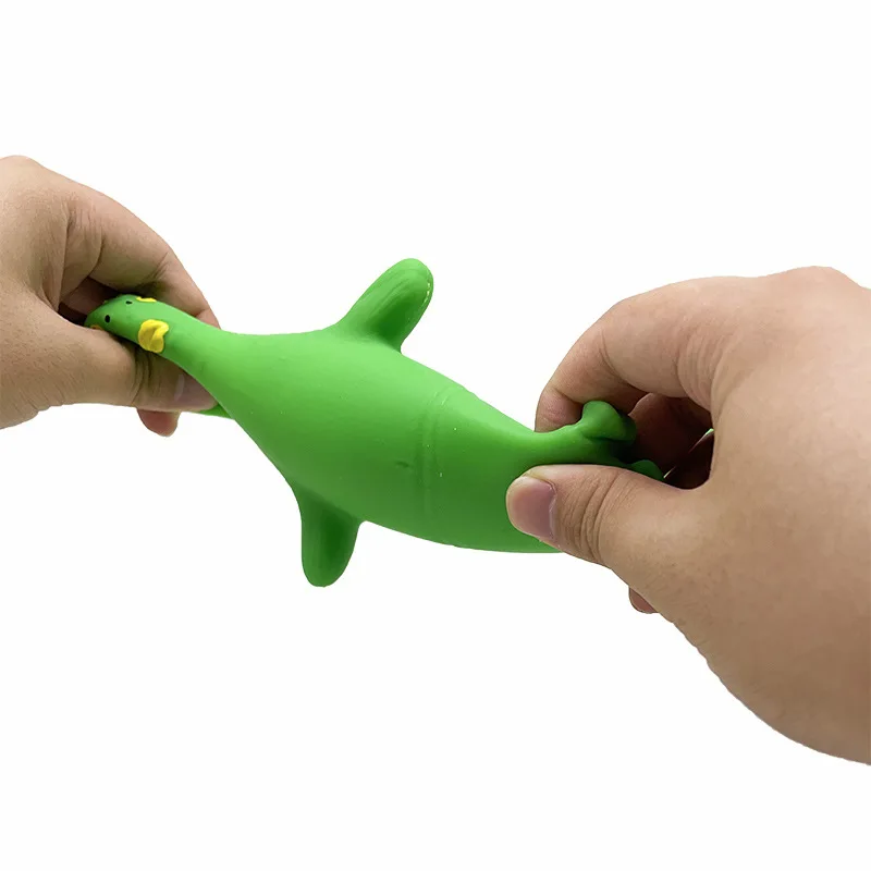 Green Head Squeeze Toys Funny Decompression Vent Children's Green Head Fish Sensory Toys enlarge