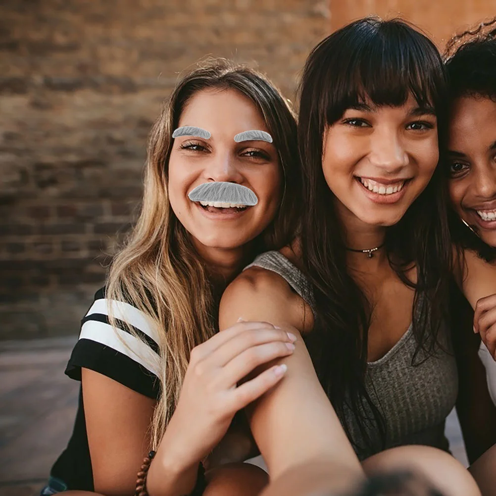 4 комплекта искусственная борода реквизит для бровей декор мужская одежда усы