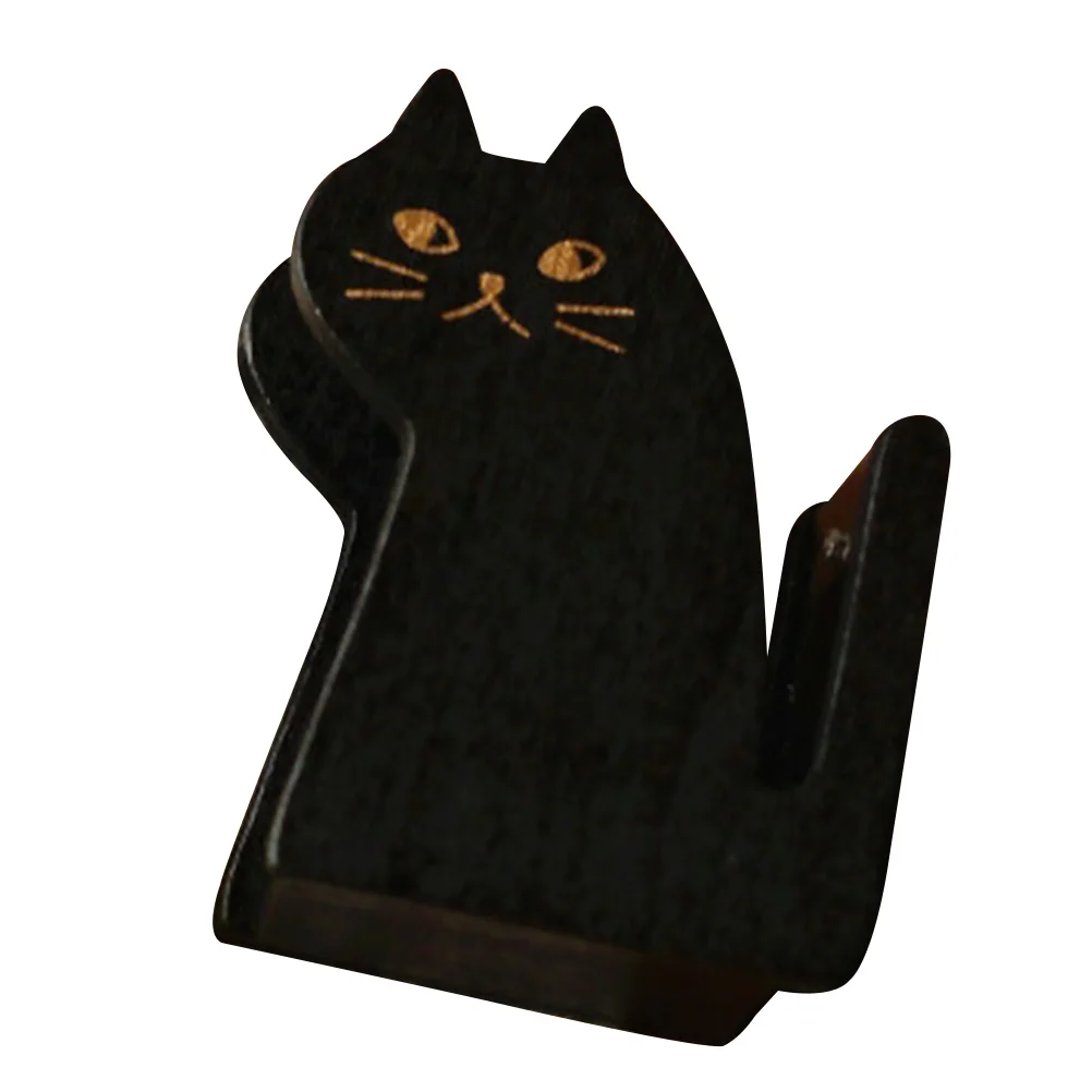 

Cat Tape Holder Wooden Decor Adorable Office Kitten Dispenser Vintage Child Lovely