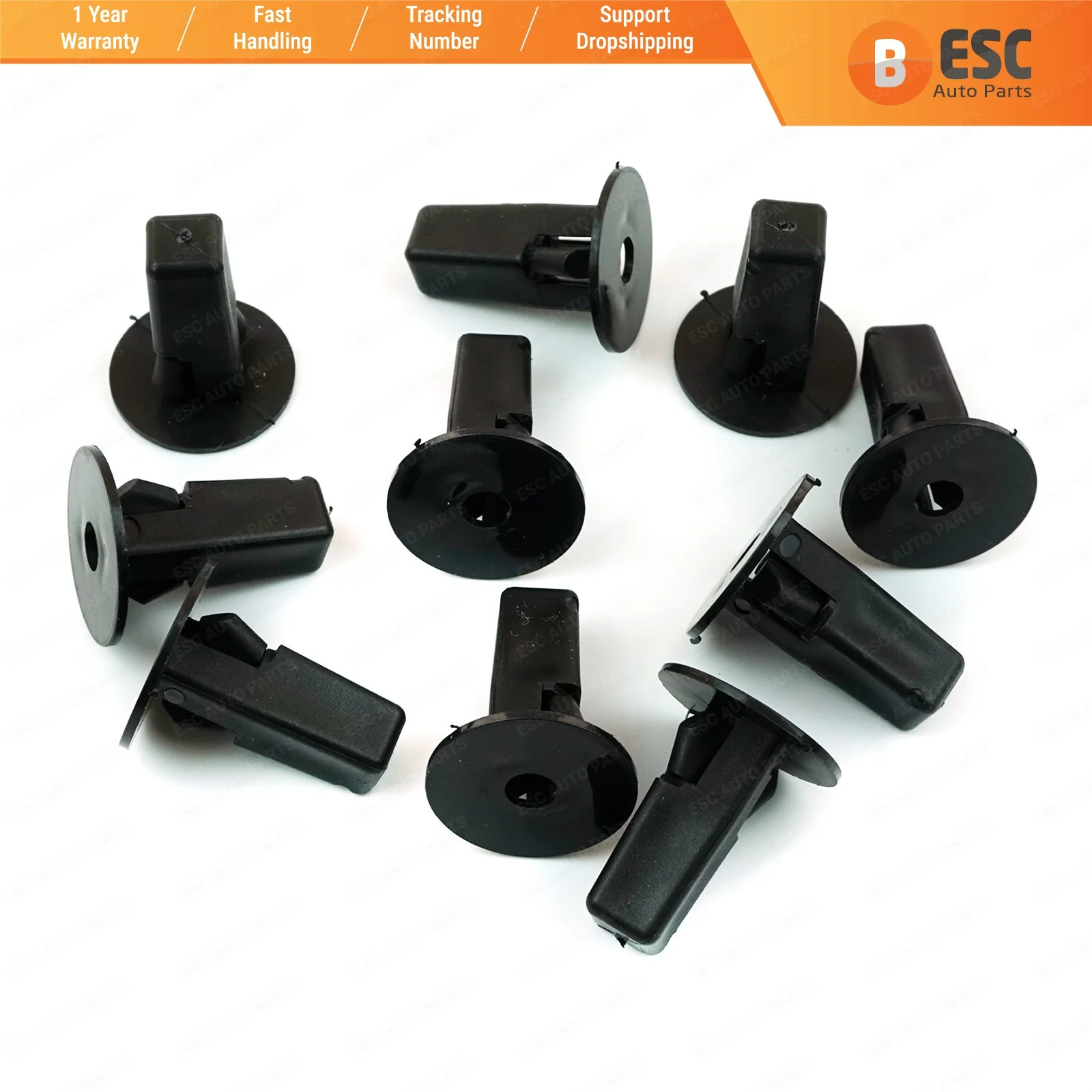 

ESC ECF5053 10 Pieces Fender Lining Screw Grommet 90189-06157 for Toyota