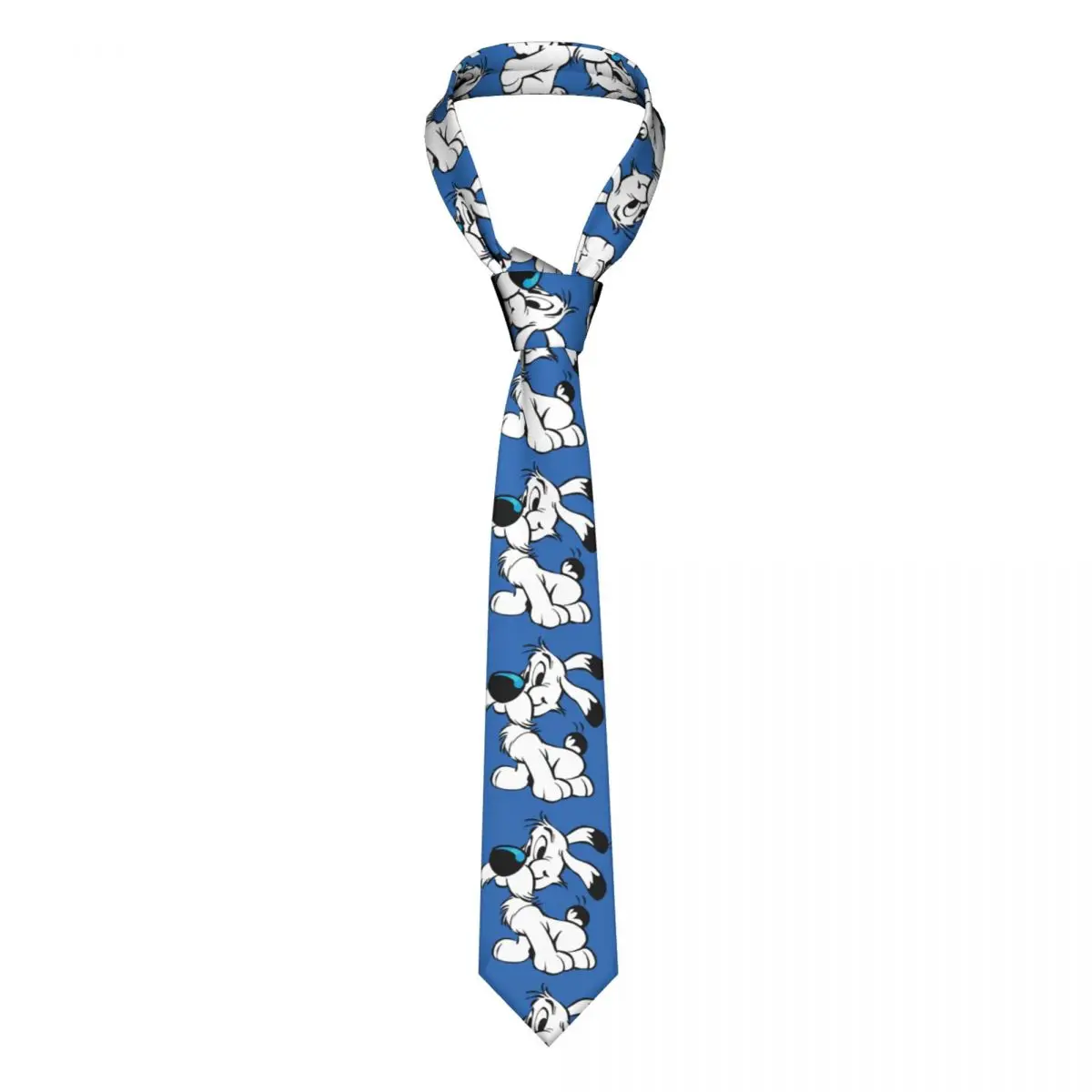 

Asterix And Obelix Neckties 8 cm Narrow Dogmatix Idefix Ideafix Dog Neck Tie for Mens Suits Accessories Gravatas Cosplay Props
