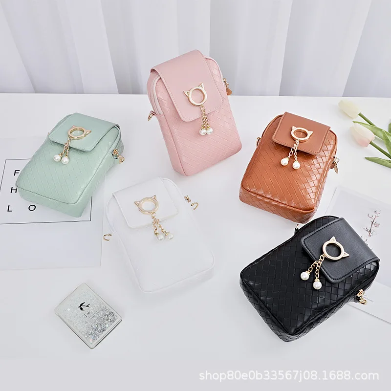 

Crossbody Mini Bag Handbags for Women Necessaire Shoulder Small Phone Korean Square Purse Women's Party Leather Chain Fashion