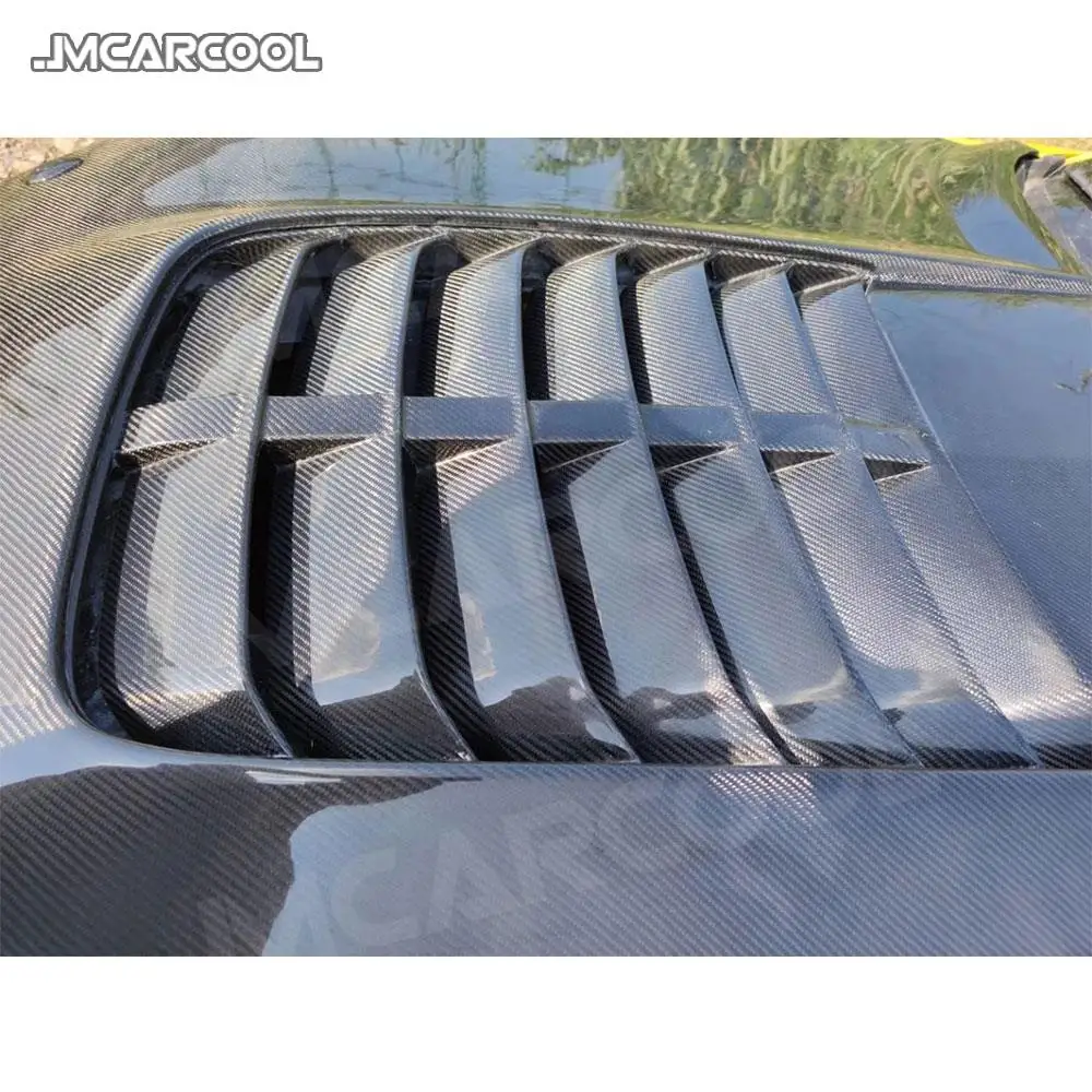 Передняя решетка капота двигателя из углеродного волокна крышка для Ford Mustang Coupe