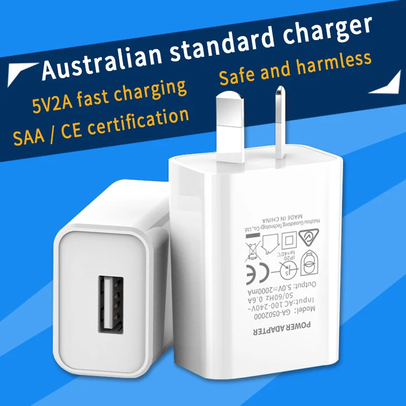 

Двойной Сертифицированный Австралийский Стандартный блок питания SAA/CE, Новая Зеландия, Kiribati Nauru, дорожный фотозарядный конвертер