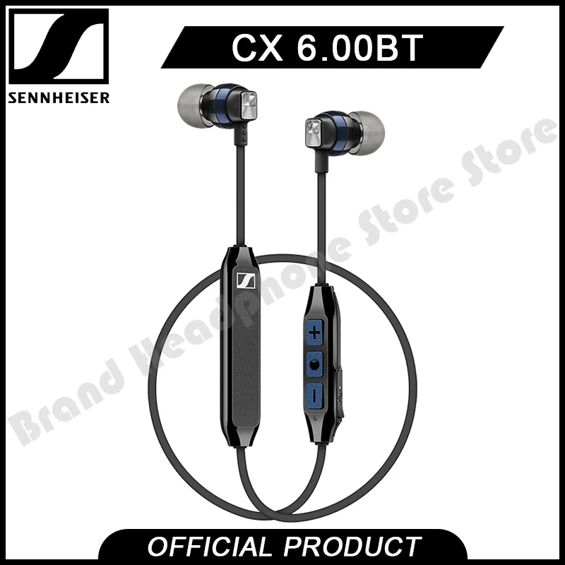 

Sennheiser CX 6.00BT Bluetooth Earphones Stereo Headset Sport Earbuds Noise Canceling Headphone for iPhone/Samsung/XiaoMi/Huawei