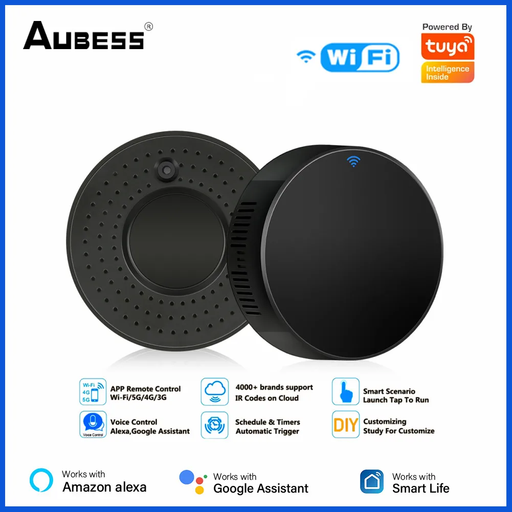 

Aubess IR Remote Control Smart Universal Infrared WiFi Smart Home Infrared Controller For Air Conditioner Via Alexa Google Home