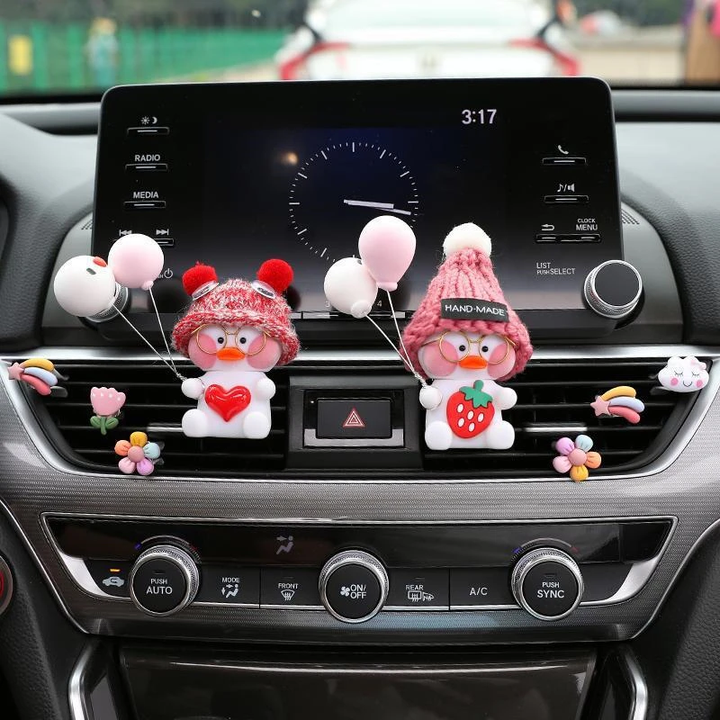 

Car Accessories Universal Air Outlet Decoration Cartoon Net Red Duck Personality Creative Collocation Cute Birthday Party Gift
