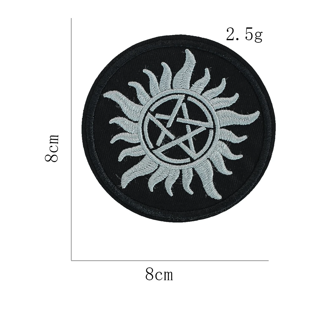 2 шт. энергия гадания пентаграмма солнце бог круглый значок вышивка аппликация