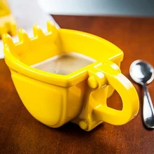 창의적인 3D 굴삭기 버킷 모델 카페 커피 머그잔, 스페이드 삽 스푼, 재미있는 파는 재떨이, 케이크 용기, 차 컵, 1PC