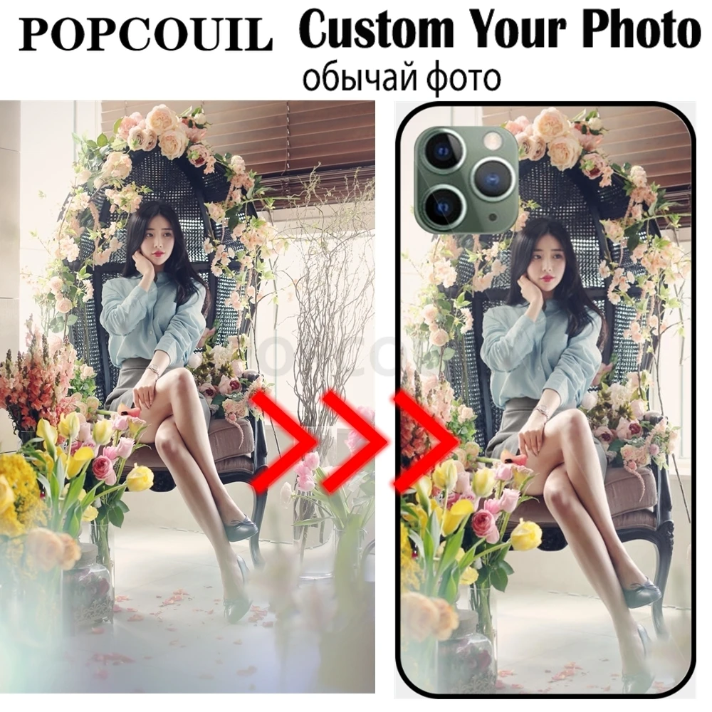 

Custom Personalized TPU Phone Case for IPhone 6 6SP 7 8 Plus 12 13 X 11 Pro XS MAX XR Cover Customized Design Picture Name Photo