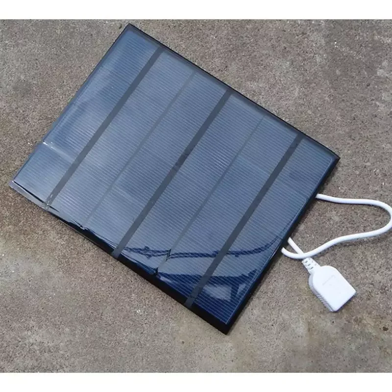

USB Solar Panel Outdoor 5W 5V Portable Solar Charger Panel Climbing Fast Charger Polysilicon Travel DIY Solar Charger Generator
