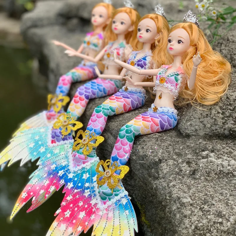 Новинка 30 см свадебная кукла Русалочки 1/6 Bjd набор кукол 13 суставов подвижная мода