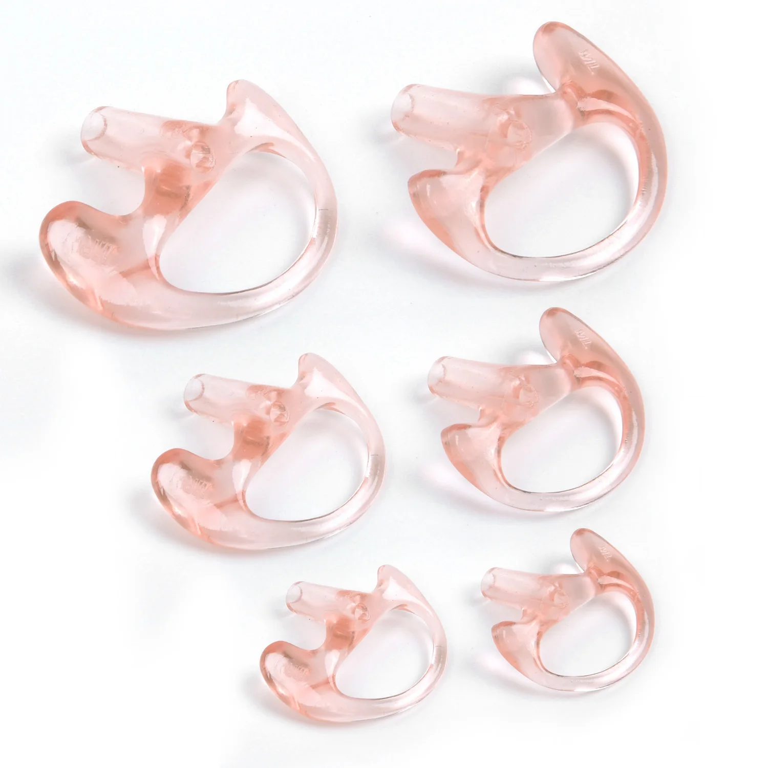 

3-Pair 2-Way Radio Ear Mold Spare Earpiece Insert For Acoustic Coil Tube Tool