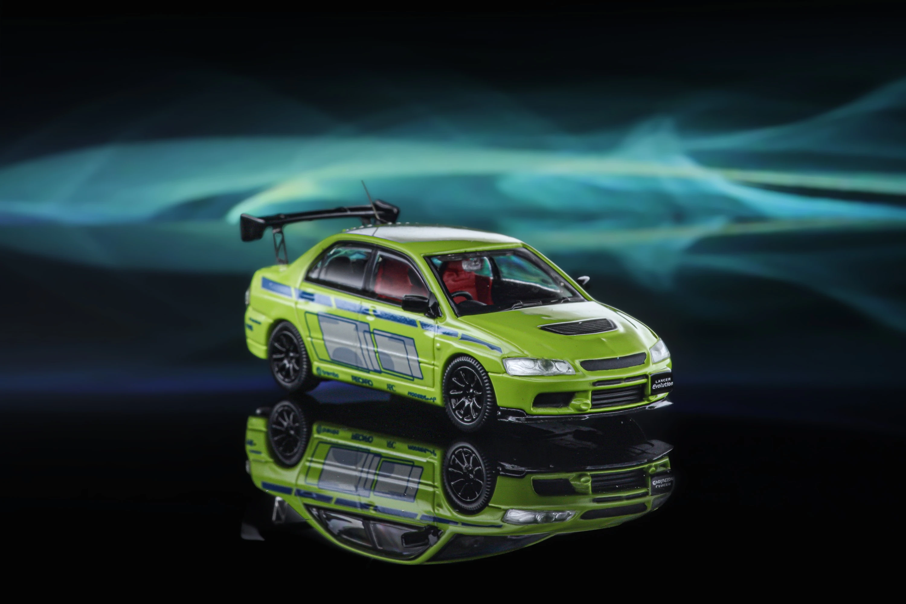 Скоростной GT 1:64 Evolution EVO IX The Fast and the Furious 2 зеленый литая модель автомобиля