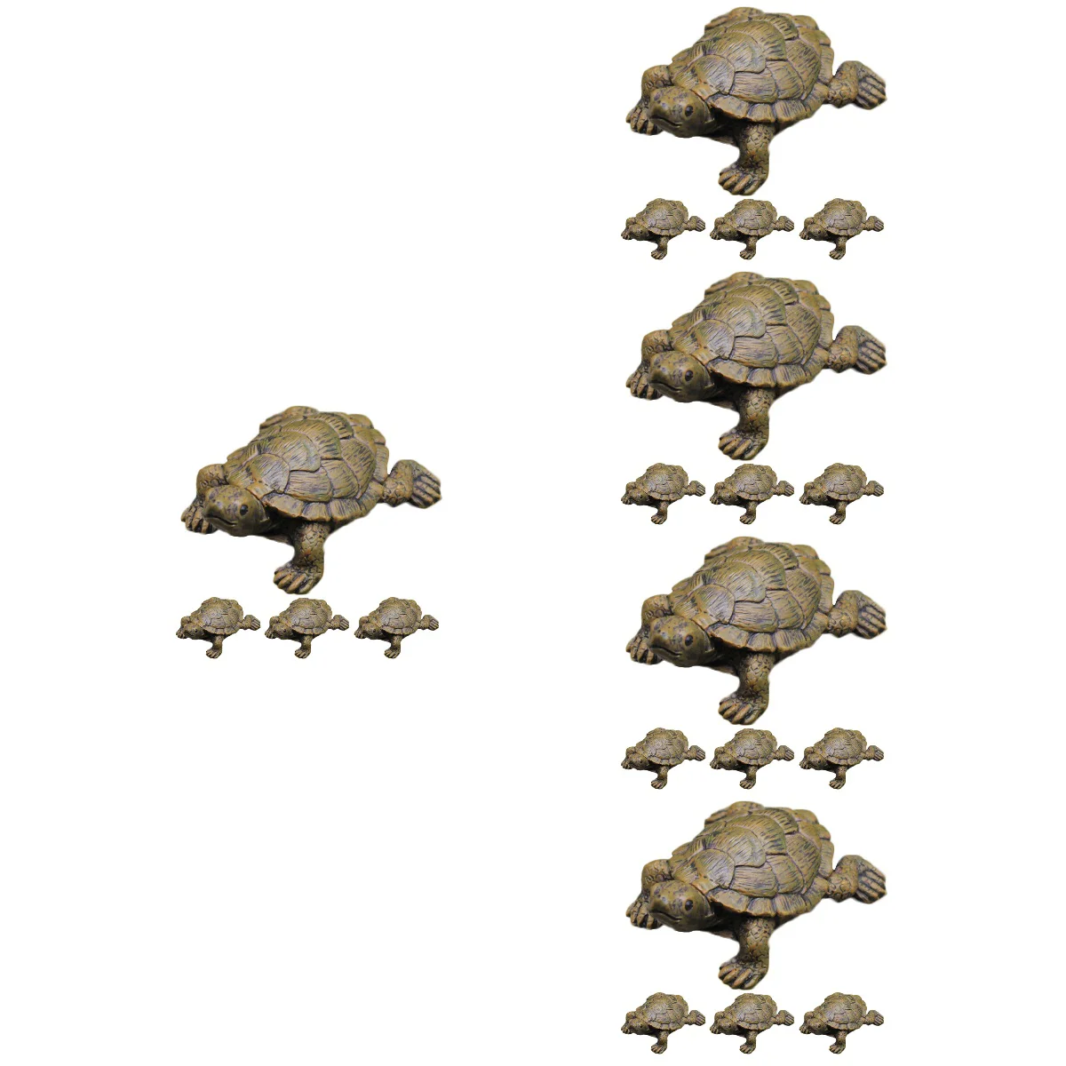 

20 pcs Small Turtle Ornaments Micro Landscape Ornament Resin Turtle Adornments