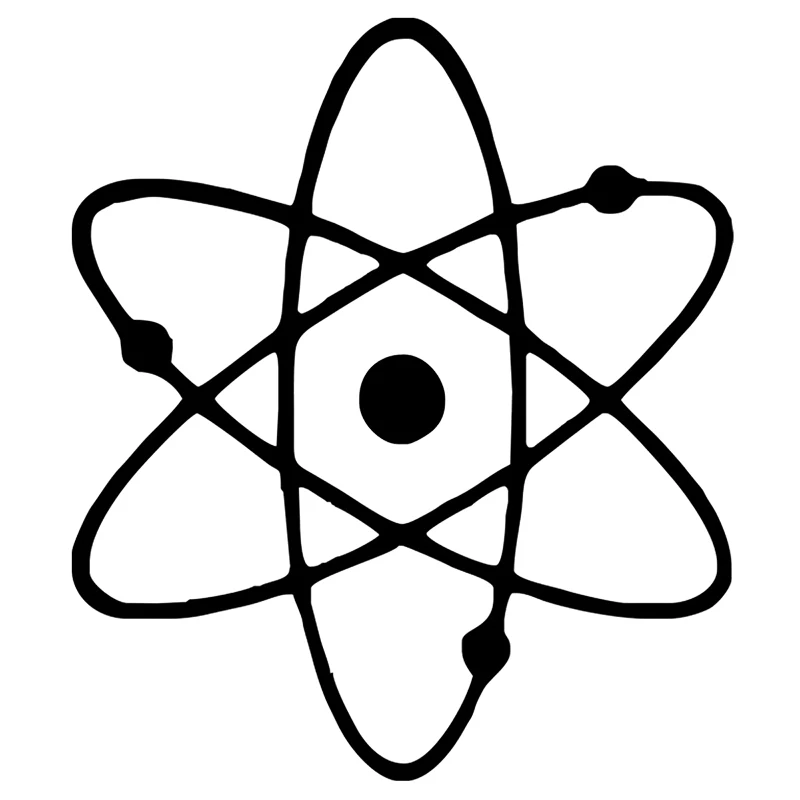 41959 #12x14 см наклейка на автомобиль по атомной химической технологии Виниловая