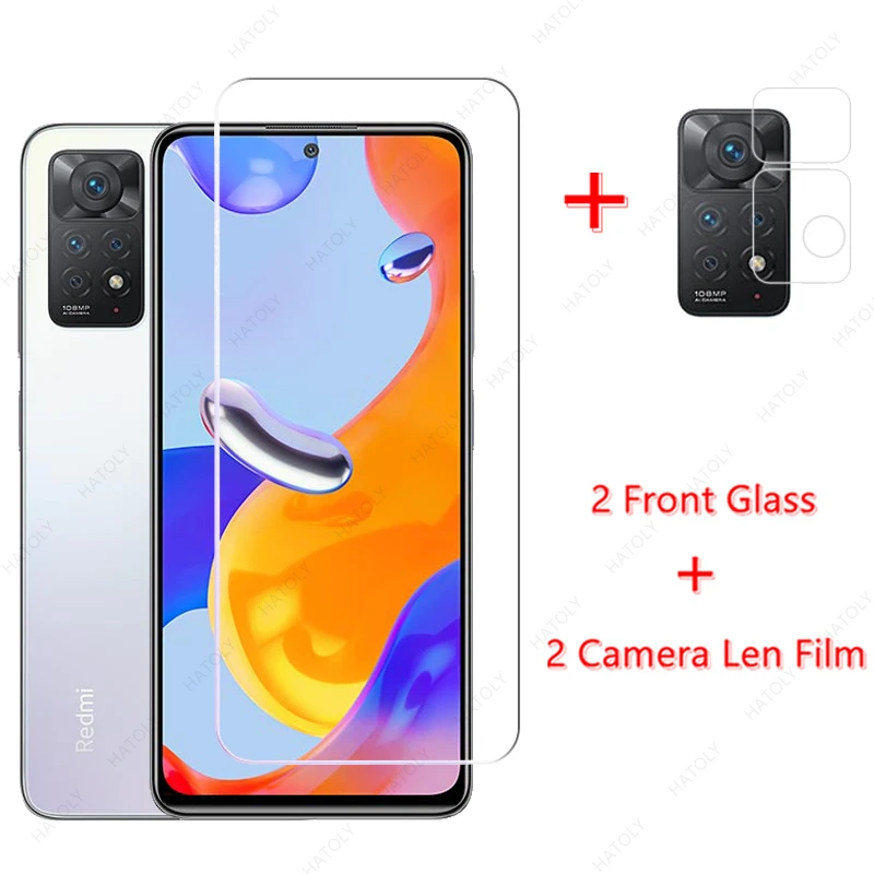 Фото Закаленное стекло для Xiaomi Redmi Note 11 Pro 10 10S 9s 9T 8 №1