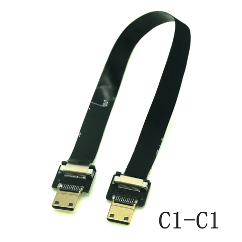 C1 FPV 10 см 20 см 30 см 50 см FPC плоский HD-кабель 4k/60 Гц для Mini Micro HDMI-совместимый FPV TV Мультикоптер для аэрофотосъемки