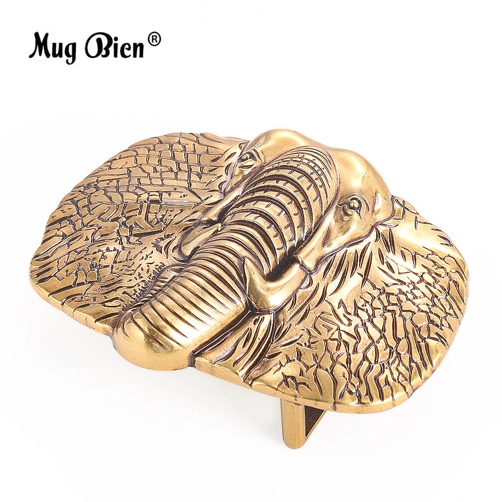 Мужская пряжка для ремня со слоном из сплава компоненты ручной работы сделай сам