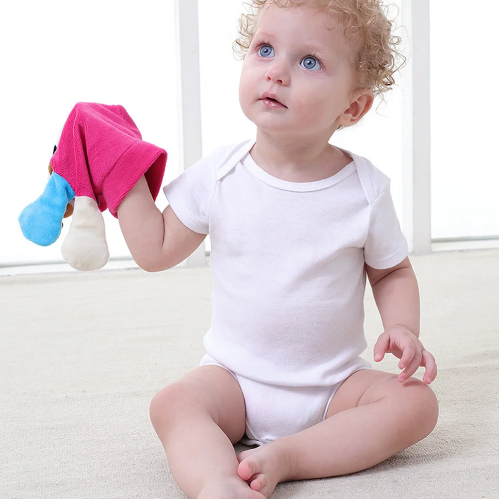 

Hand Puppet Puppets Finger Animal Gloves Toy Kids Baby Flannelette Plush Birthday Glove Stuffed Educational Toys Soft Fabric Box