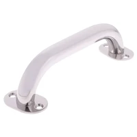 2 x polished 316 stainless heavy duty boat marine grab handle hand rail hardware length 9 inch round tube