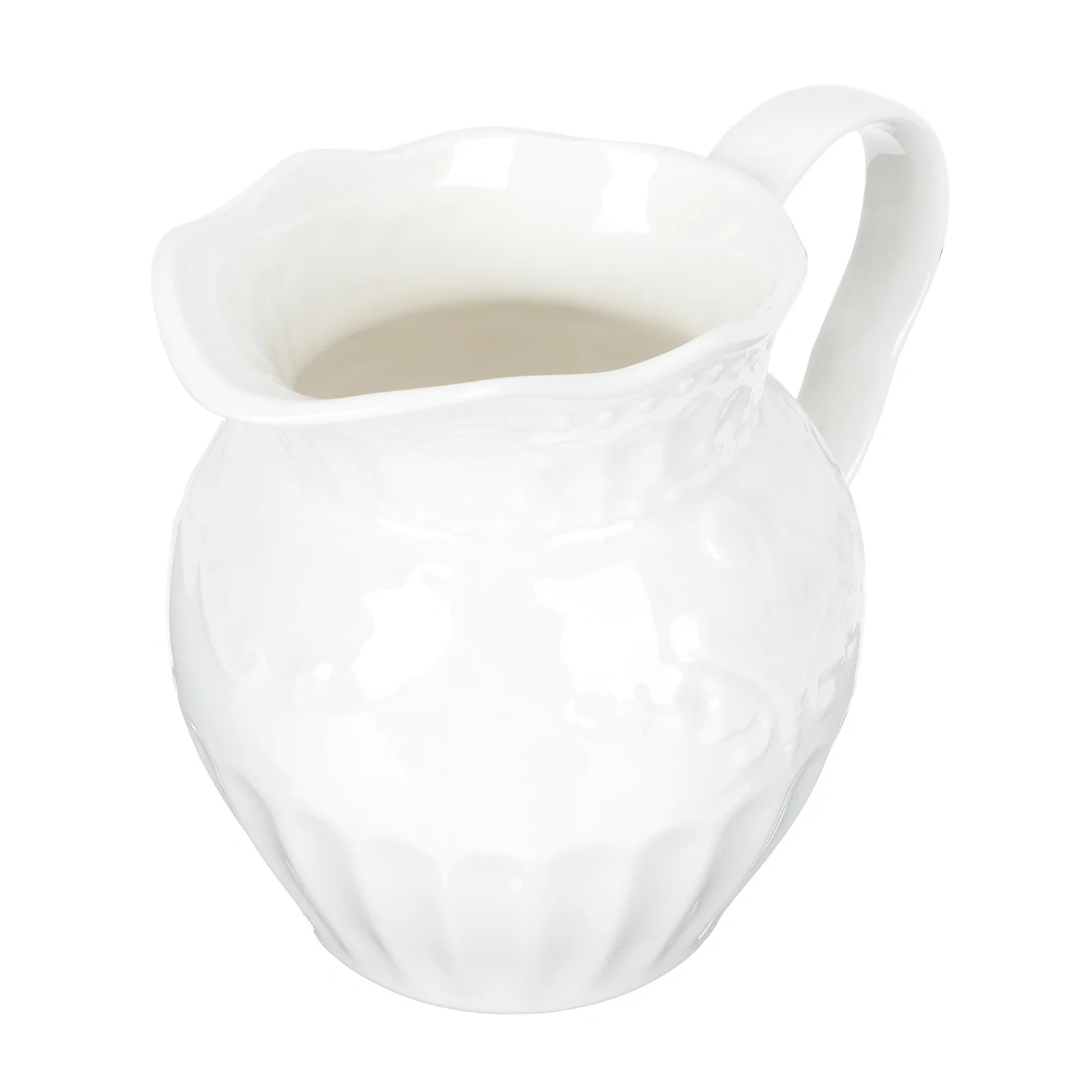

Ceramic Tea Cup Coffee Serving Cup Home Drinks Mug Holder (White)