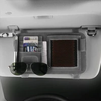 car sun visor organizer bill clip multi pocket card document storage pouch glasses holder multi functional auto accessories