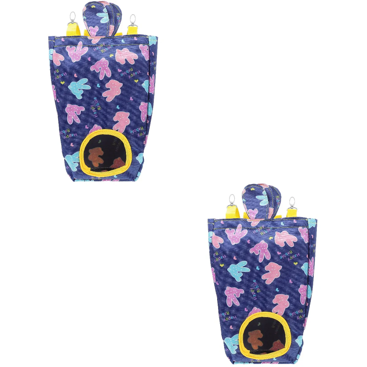 

2pcs Guinea Hanging Feeder Rabbit Cage Hay Feeder Small Storage Bag