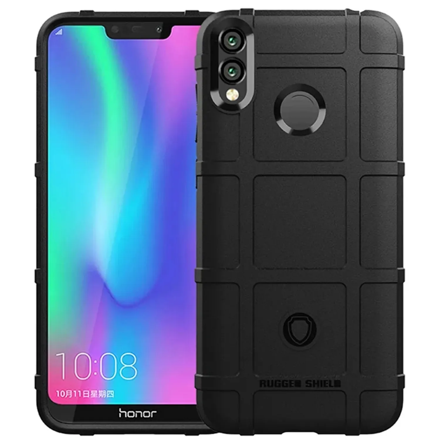 Корпус с мягкой защитой Honor 8C сейсмически - матовая задняя крышка для