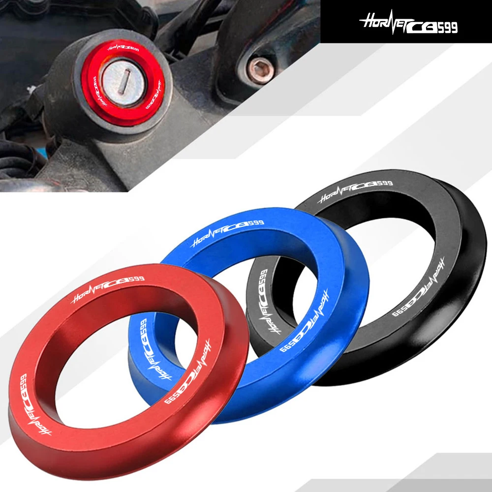 

Motorcycle Ignition Cover Key Switch Ring Decorative Ring CNC FOR HONDA CB599HORNET 1998-2006 2005 2004 2003 2002 2001 2000 1999