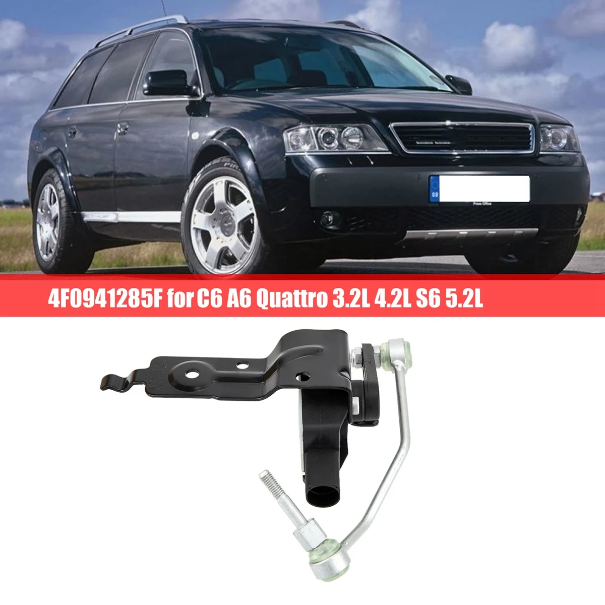4F 0941285 F Датчик выравнивания передней левой фары автомобиля для Audi C6 A6 Quattro 3.2L 4.2L S6
